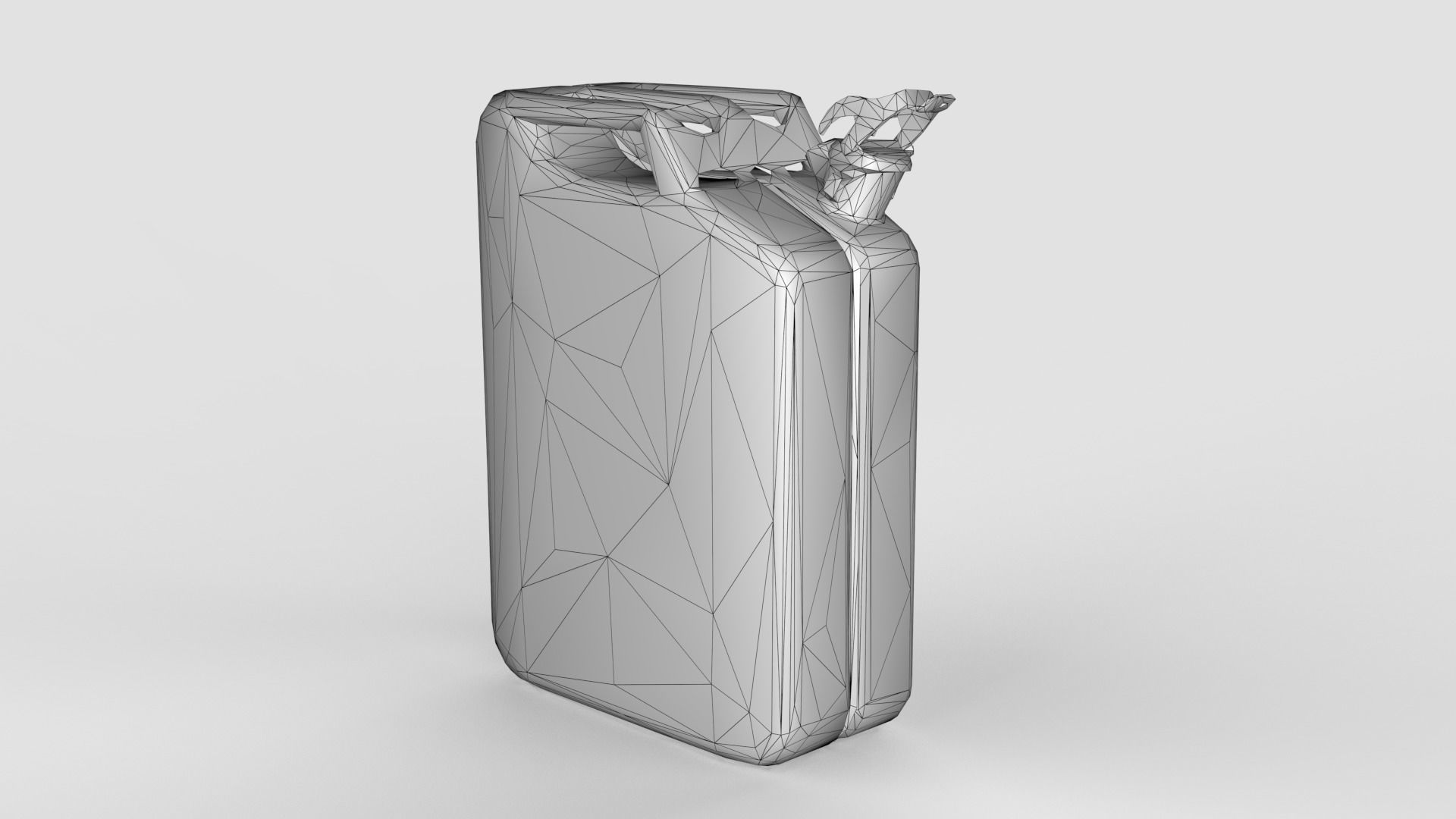 Old Fuel Canister Low-poly 3D model_15