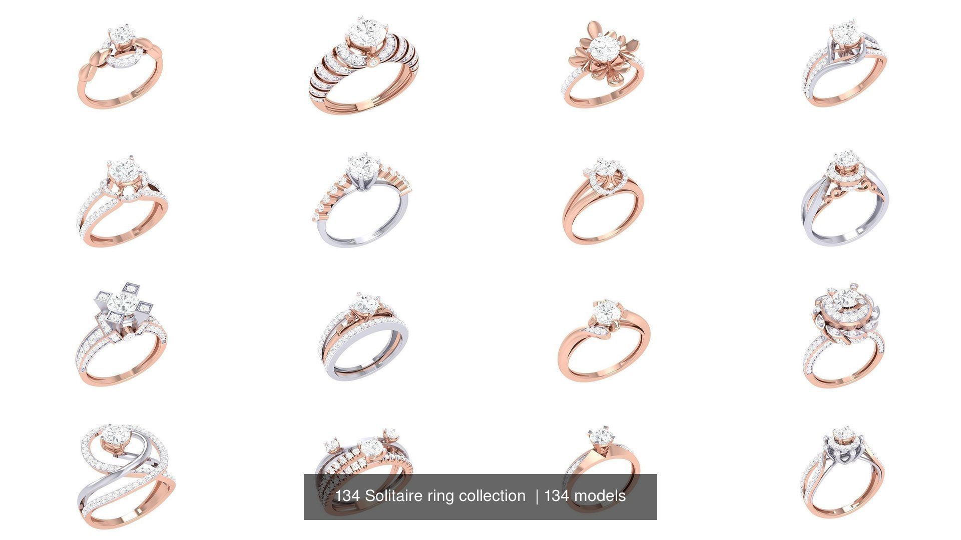134 Solitaire ring collection  _10