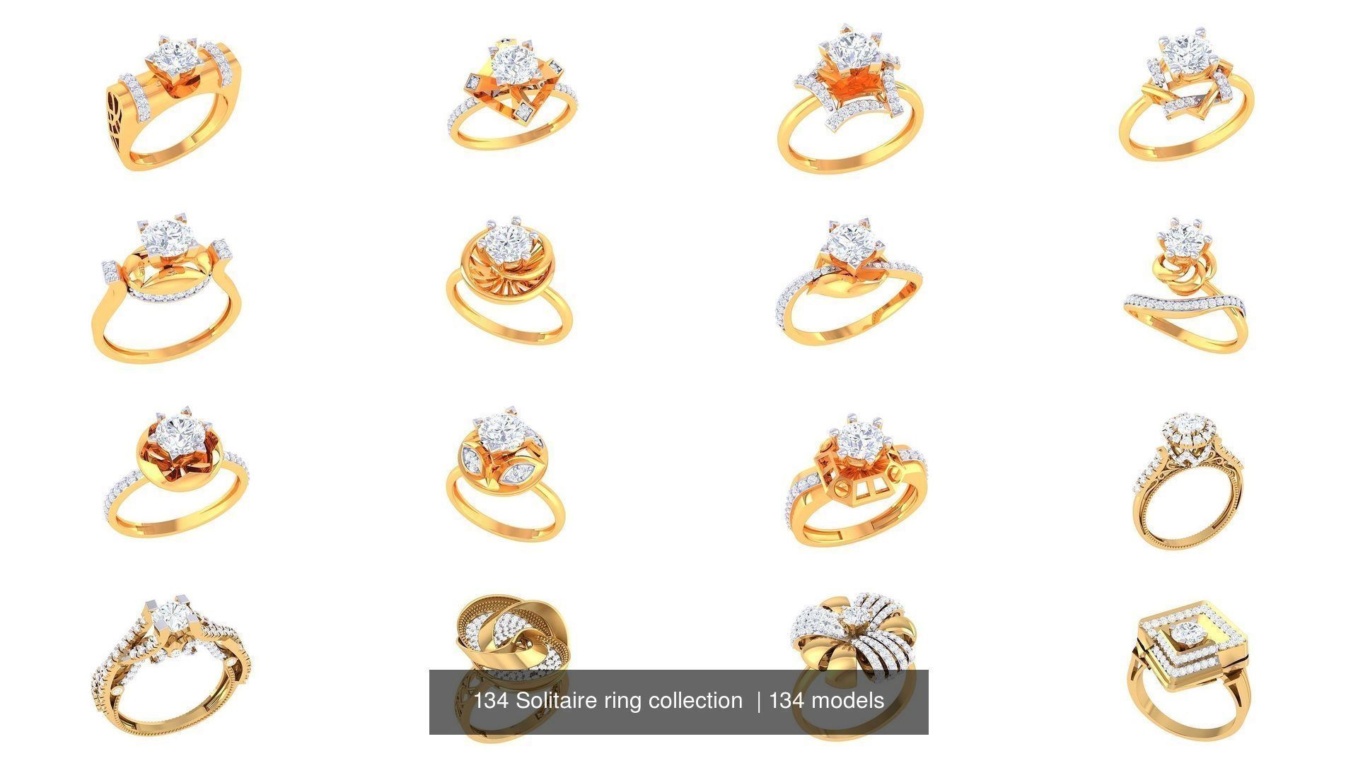 134 Solitaire ring collection  _6