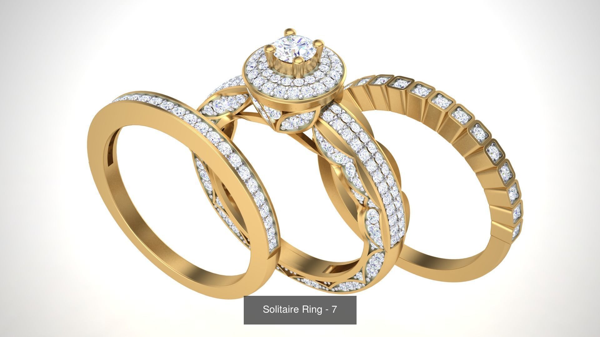 134 Solitaire ring collection  _130