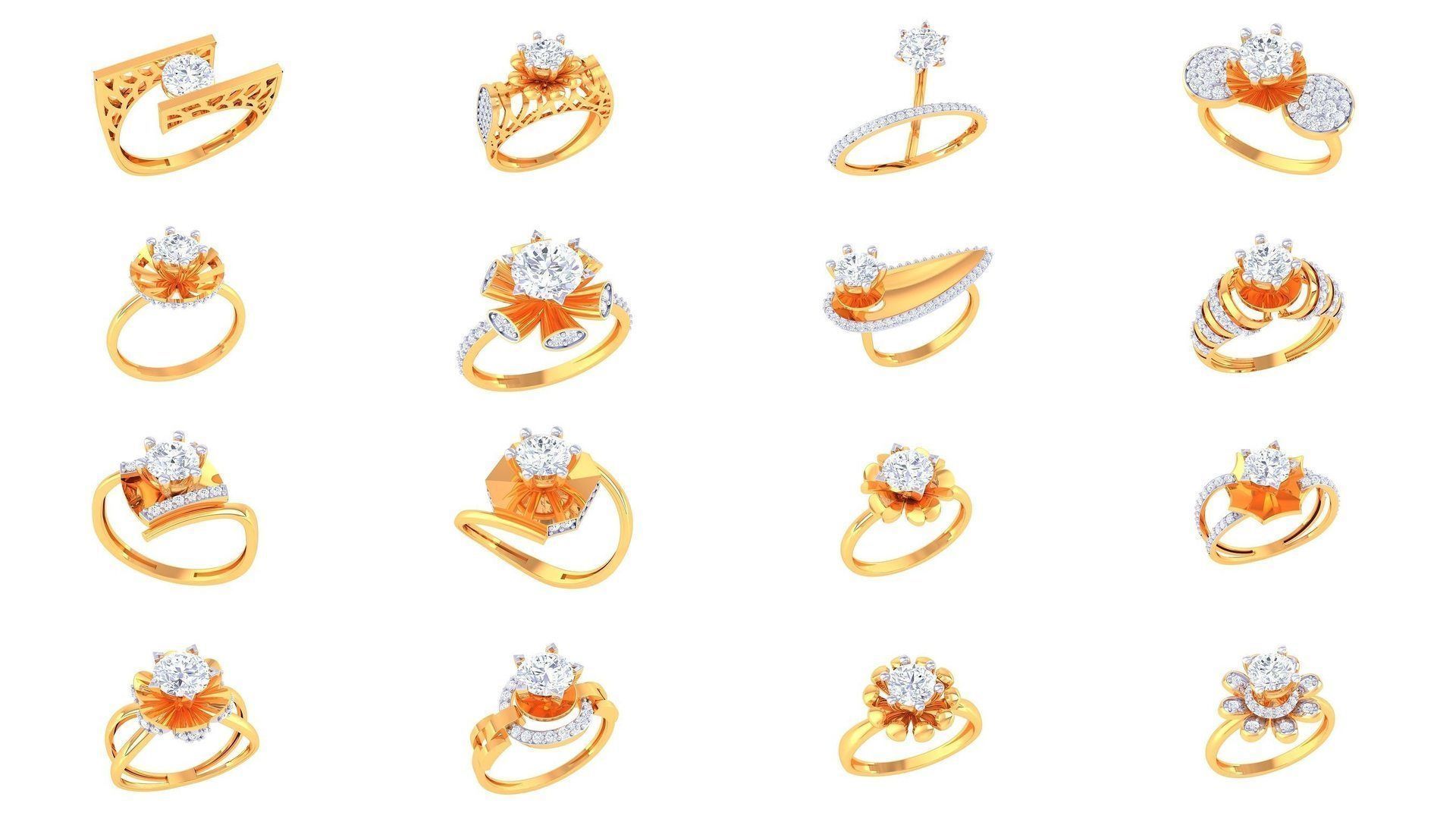 134 Solitaire ring collection  _1