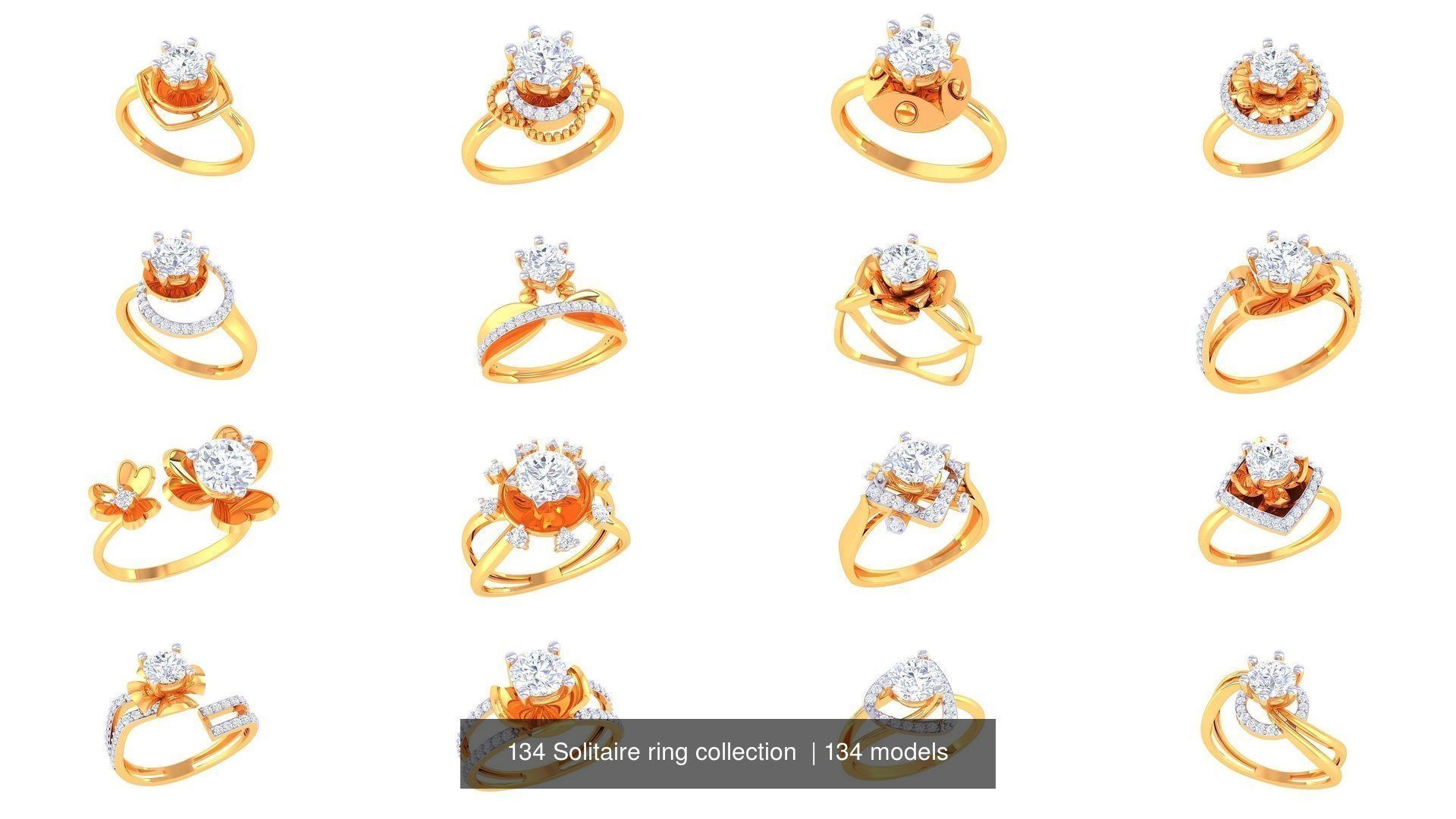 134 Solitaire ring collection  _4