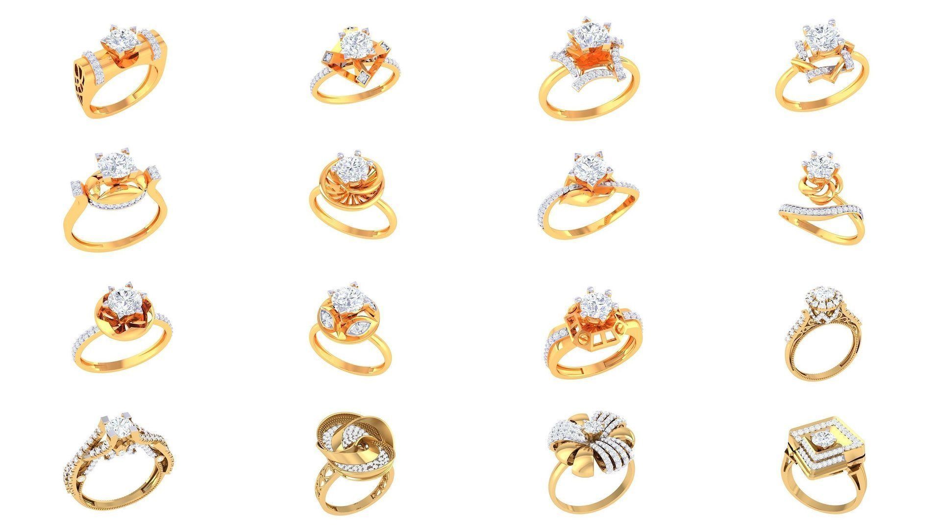 134 Solitaire ring collection  _5