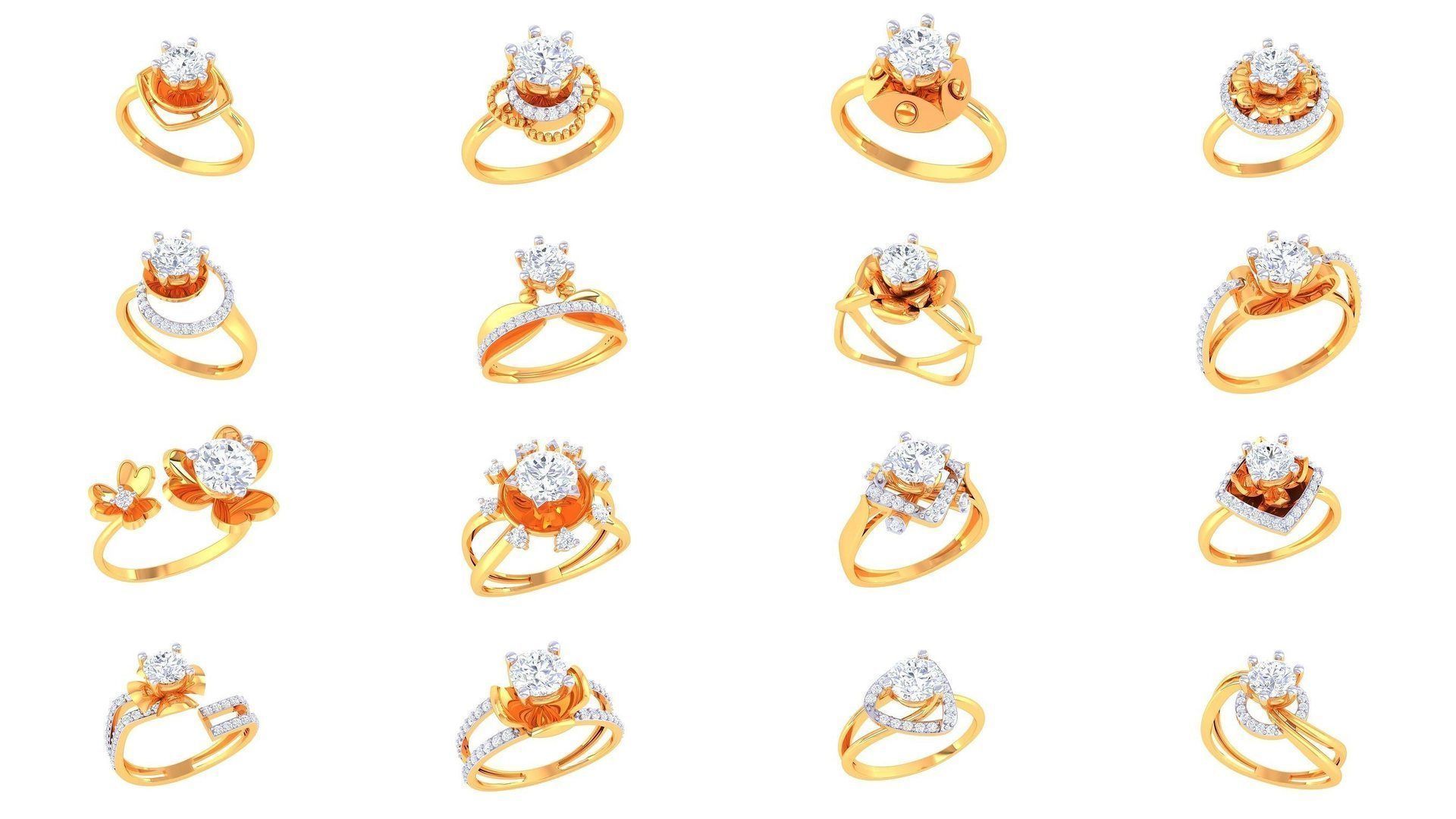 134 Solitaire ring collection  _3