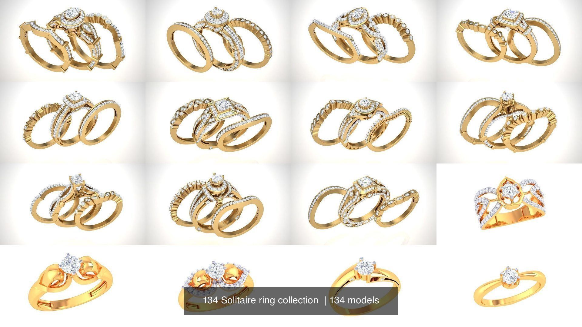 134 Solitaire ring collection  _14