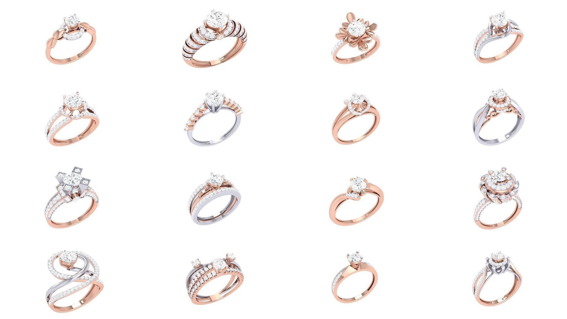 134 Solitaire ring collection  _9