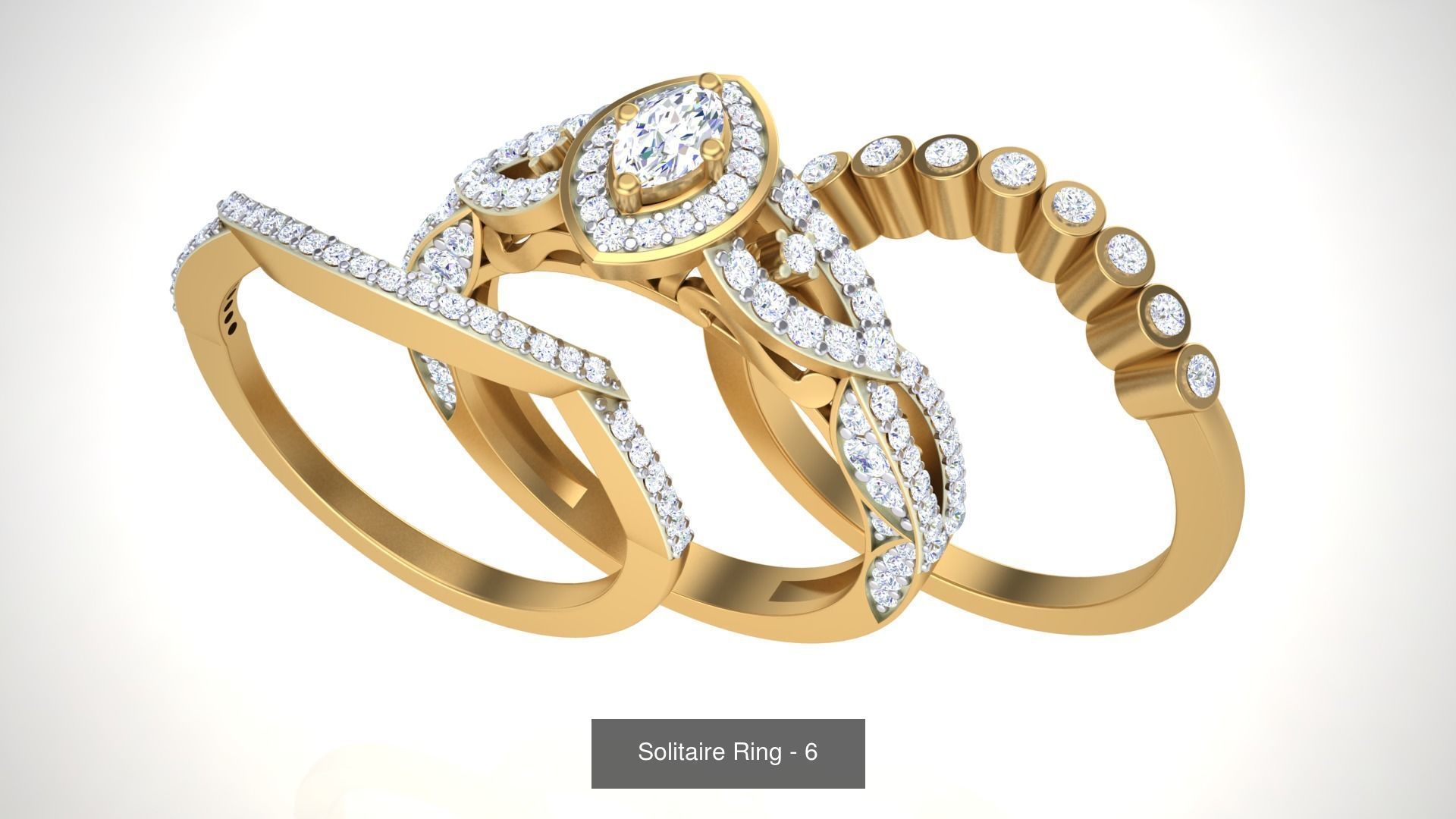 134 Solitaire ring collection  _131