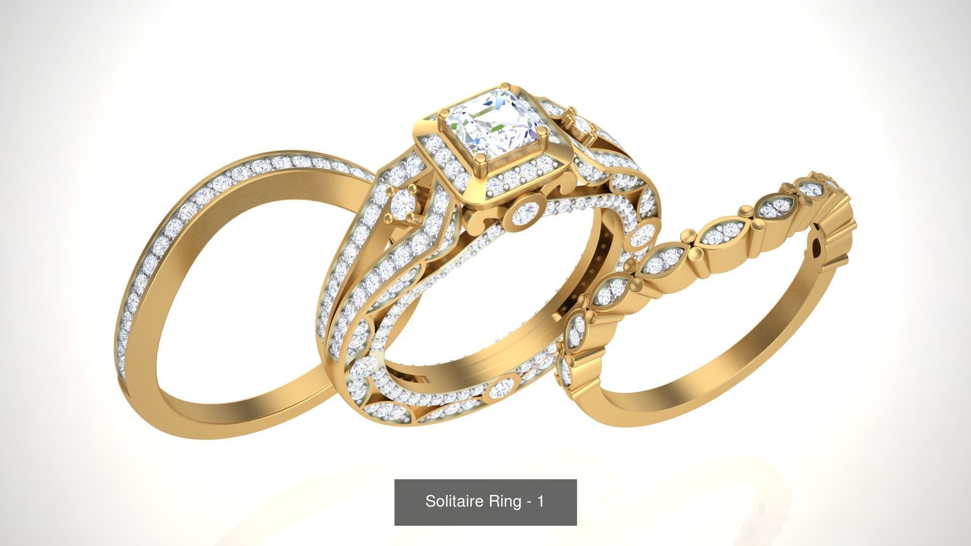 134 Solitaire ring collection  _139