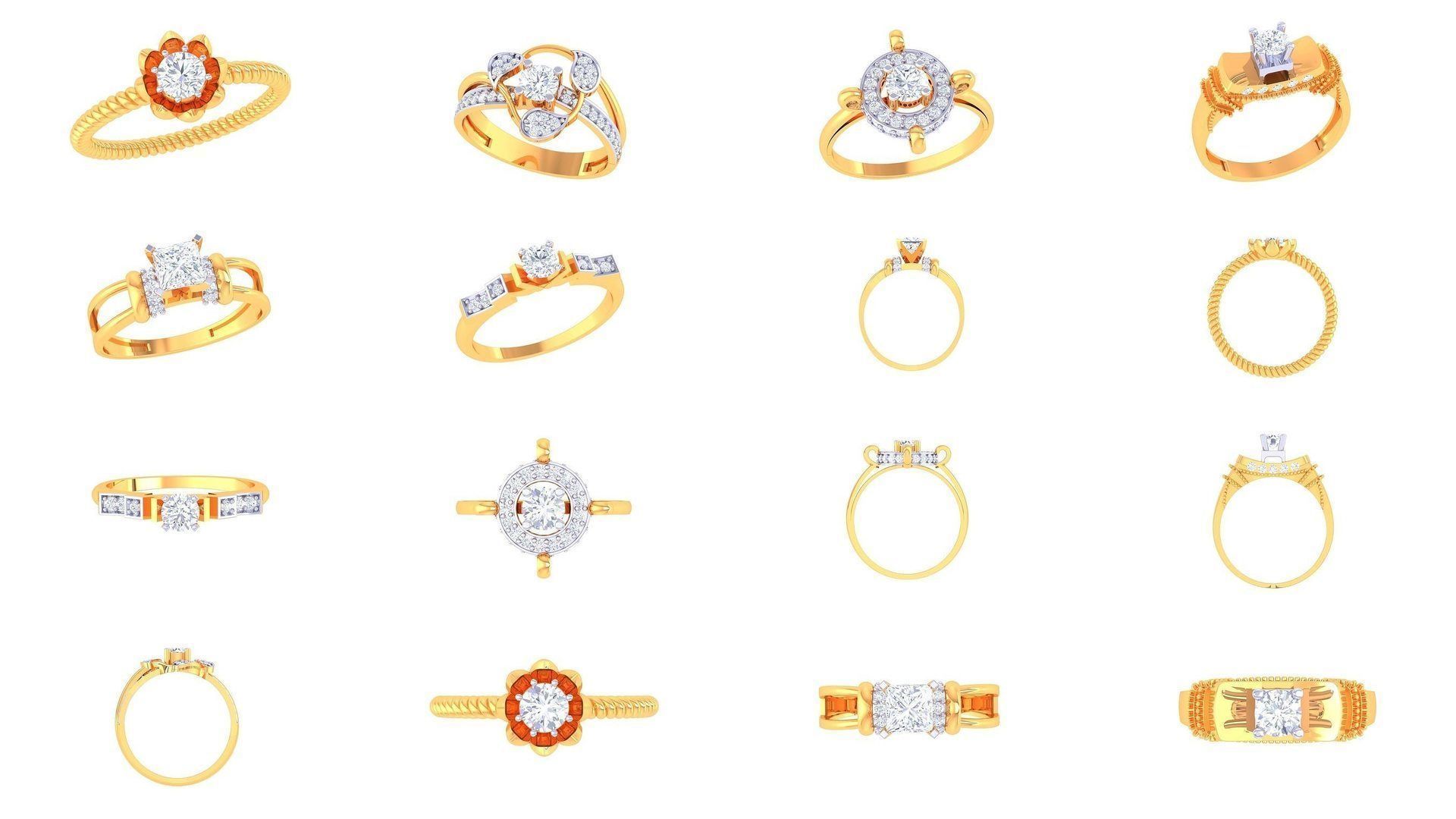 134 Solitaire ring collection  _15