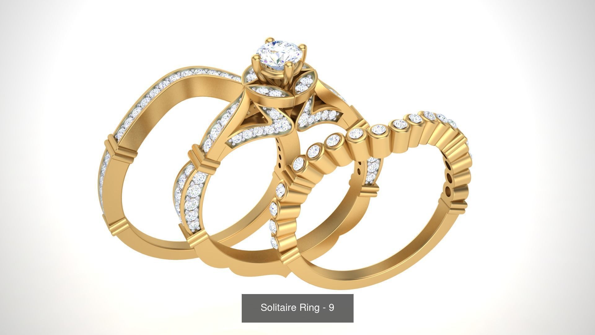 134 Solitaire ring collection  _128