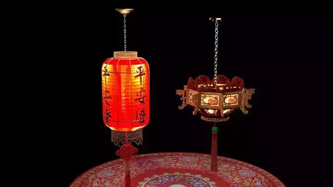 Chinese  red lantern 