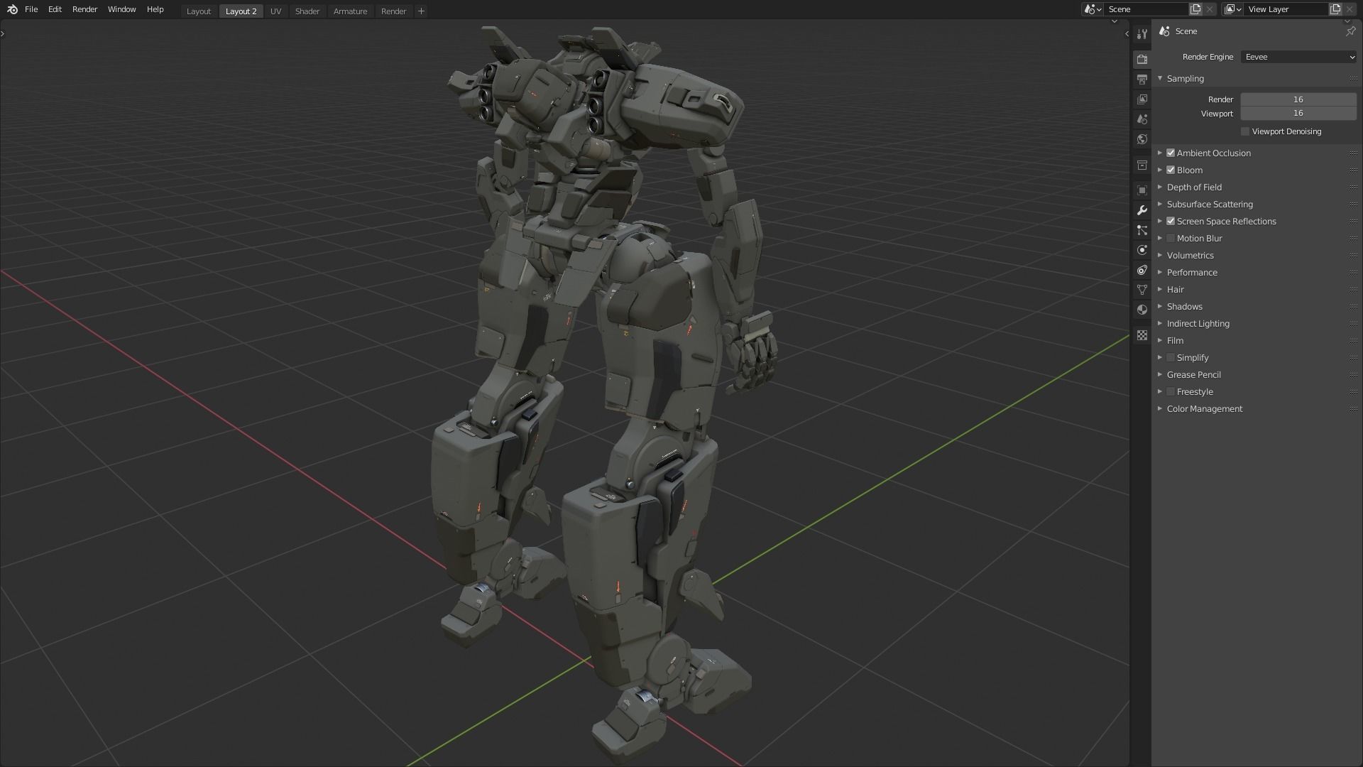 scifi-model556 3D model_3