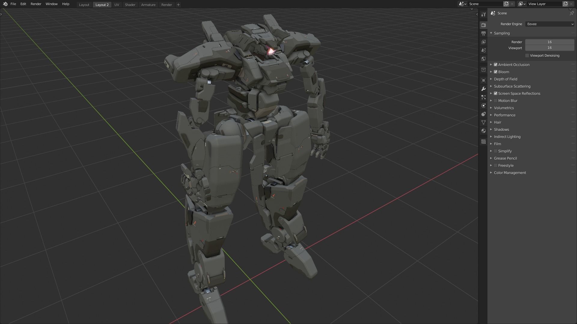 scifi-model556 3D model_1