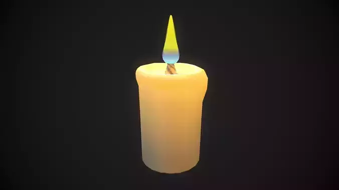 Small candle 1 PBR