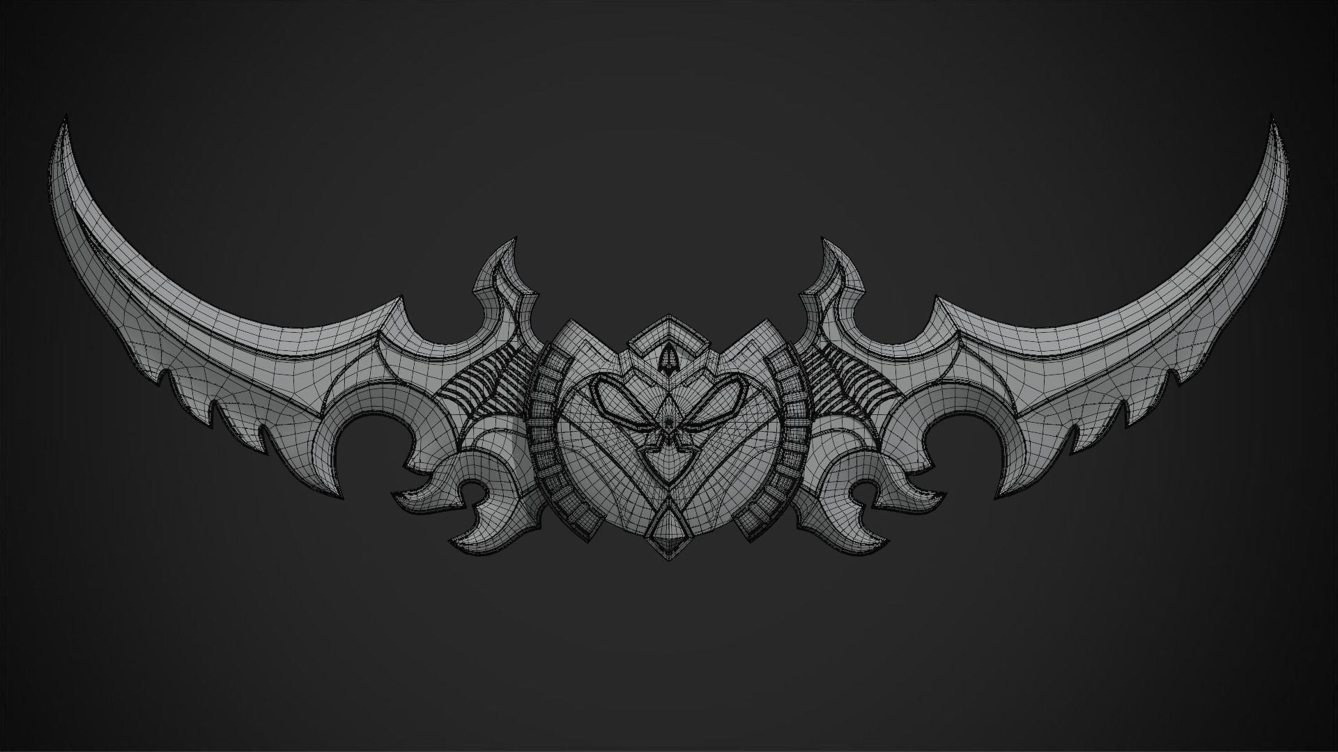 WOW Illidan Stormrage Sword for Cosplay 3D print model_8