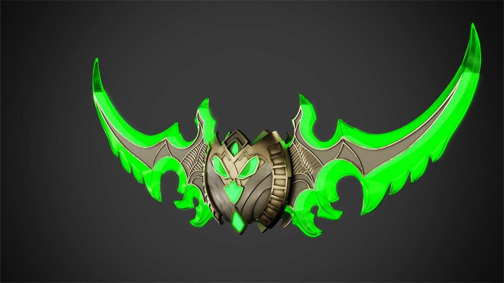 WOW Illidan Stormrage Sword for Cosplay 3D print model_3