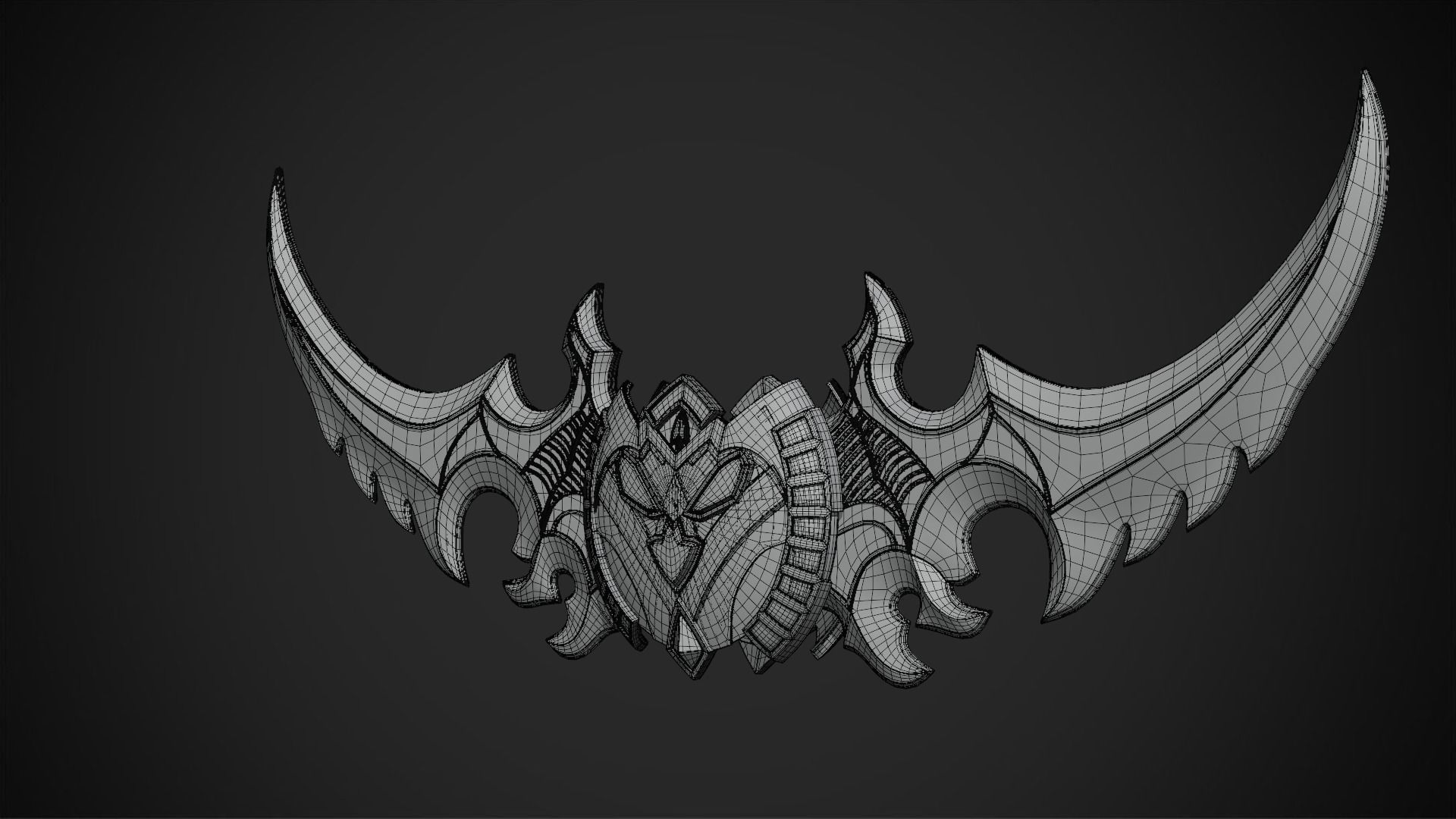 WOW Illidan Stormrage Sword for Cosplay 3D print model_10