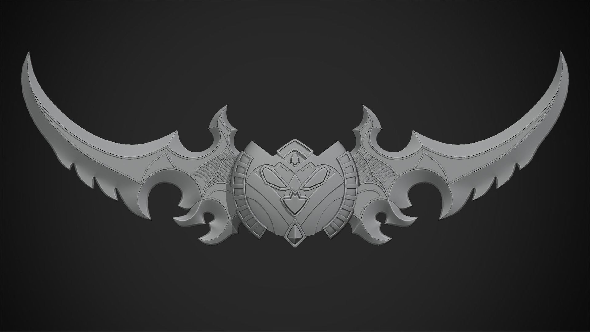 WOW Illidan Stormrage Sword for Cosplay 3D print model_9