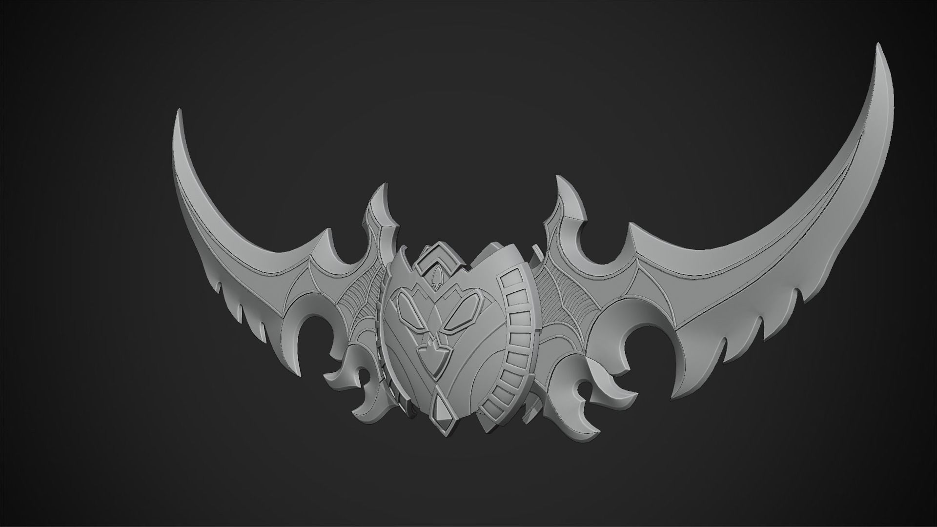 WOW Illidan Stormrage Sword for Cosplay 3D print model_11