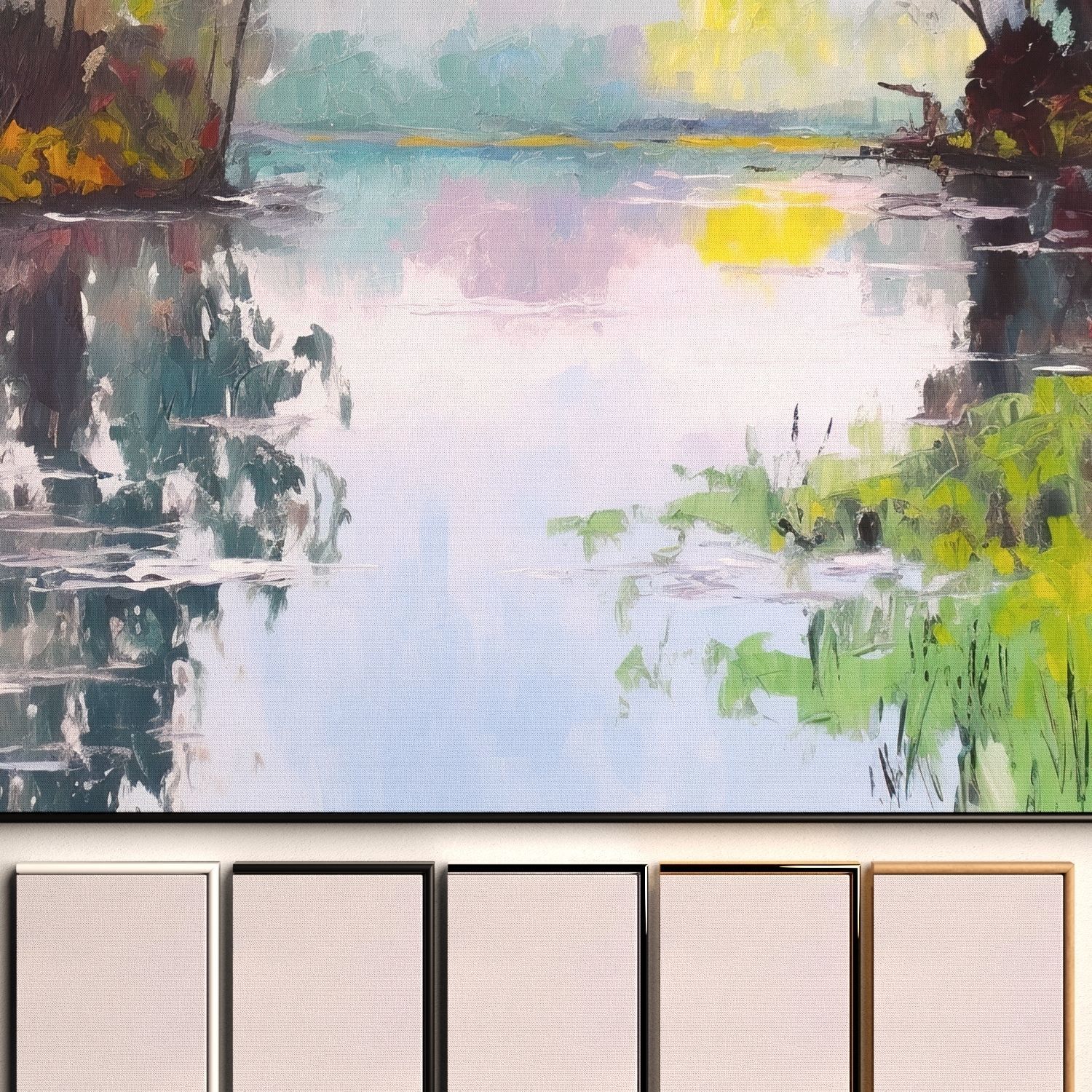 Set of large canvas paintings 16 3D model_1