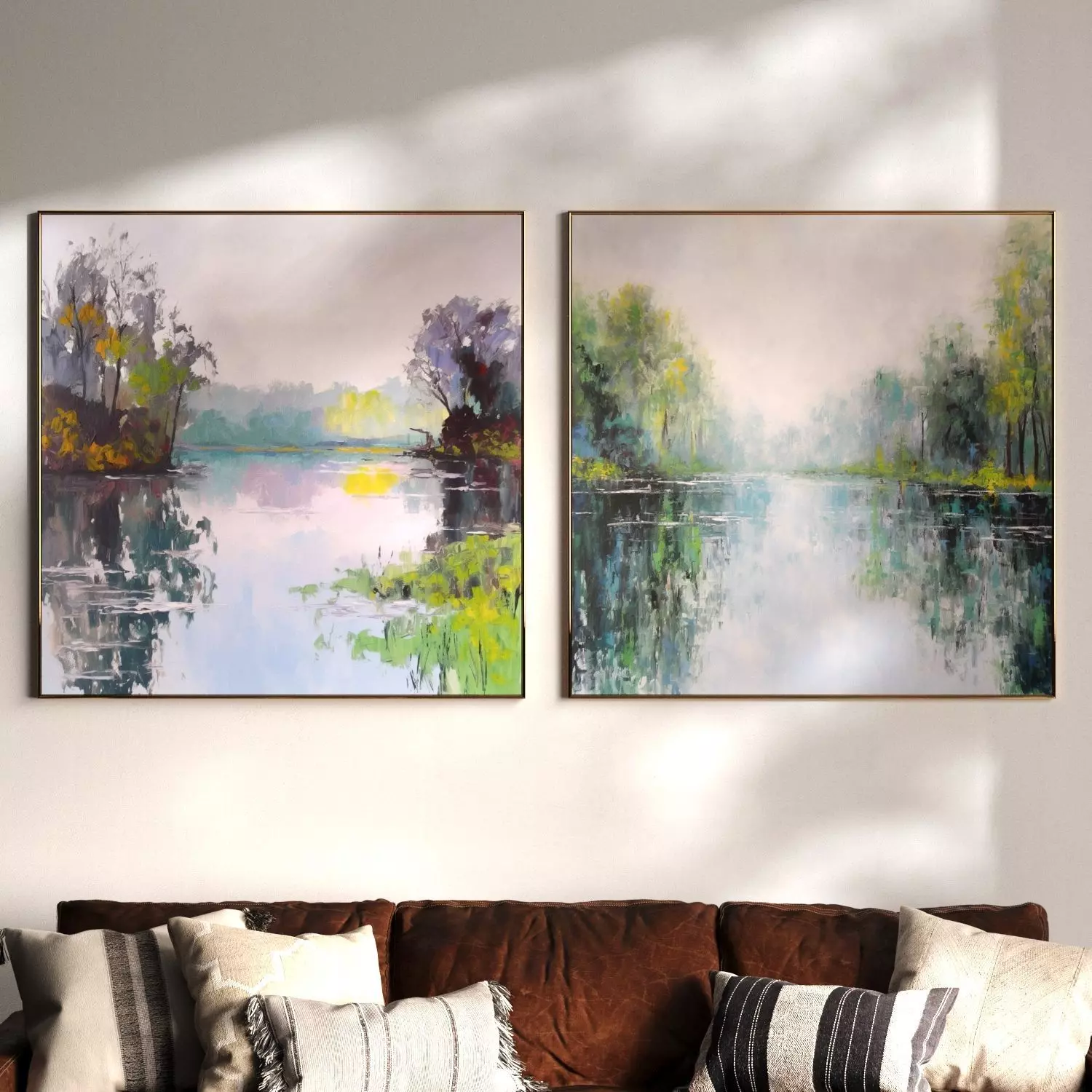 Set of large canvas paintings 16 3D model_0