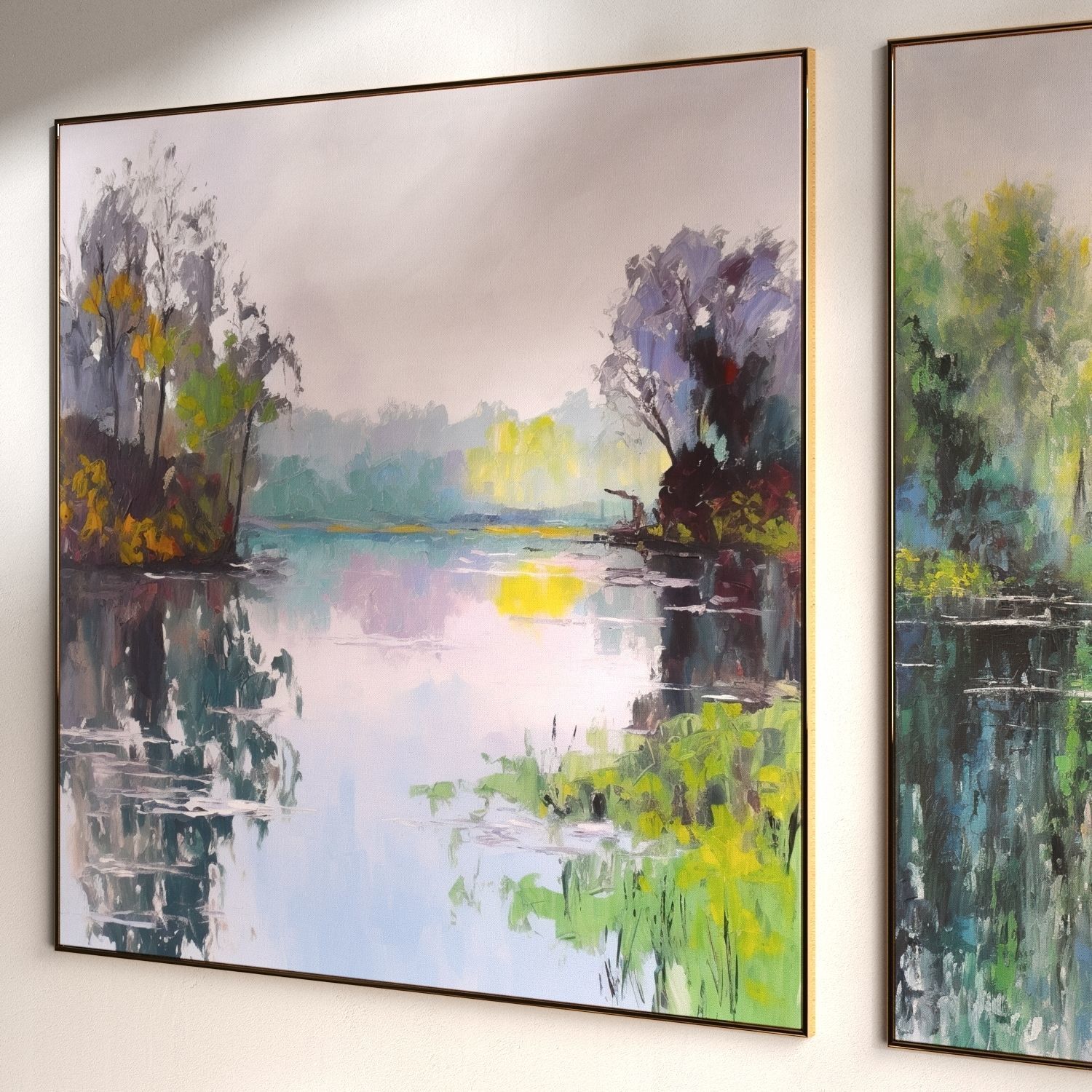 Set of large canvas paintings 16 3D model_5