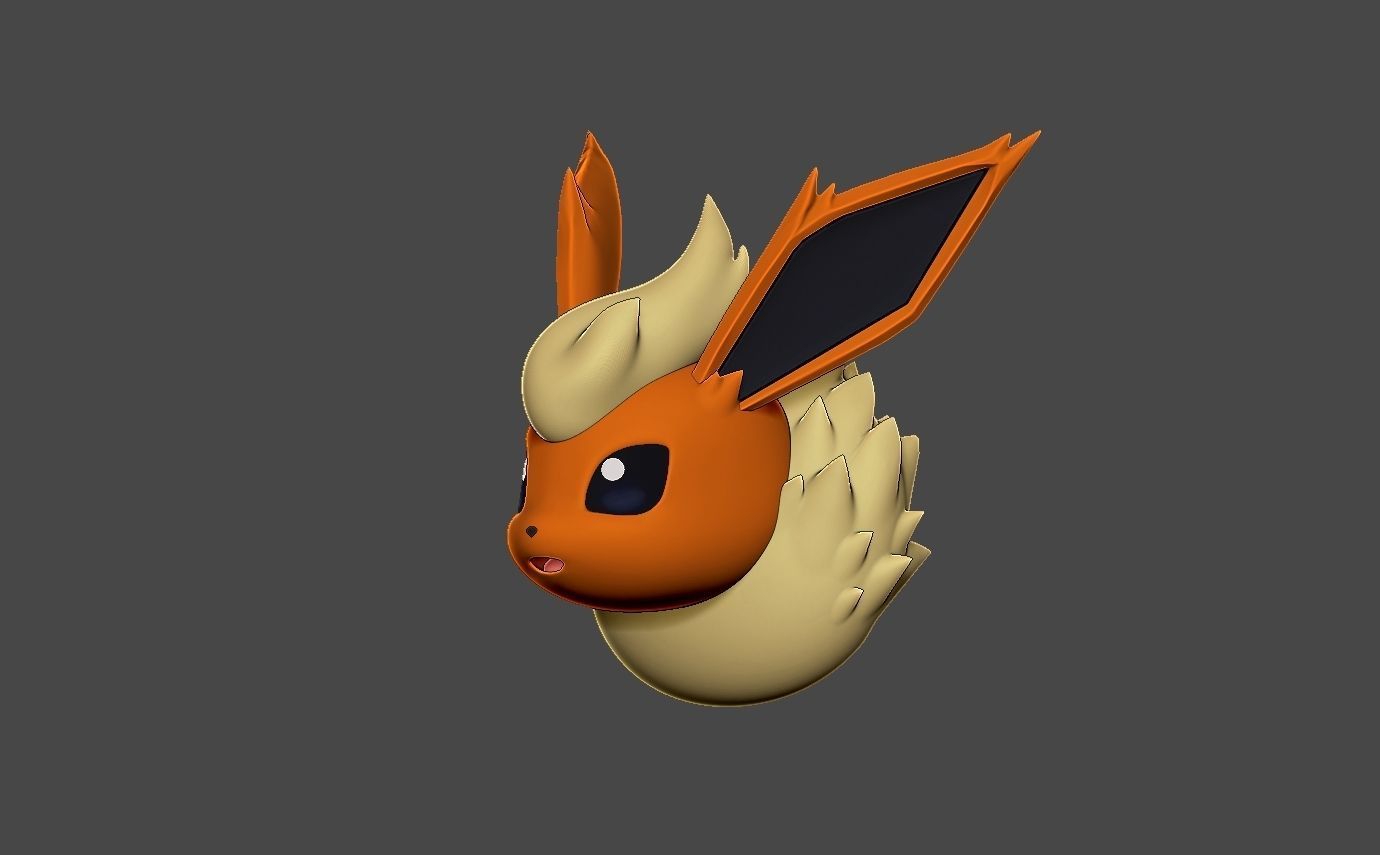 flareon keychain 3D print model_9