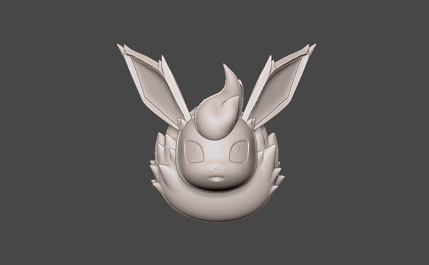 flareon keychain 3D print model_2