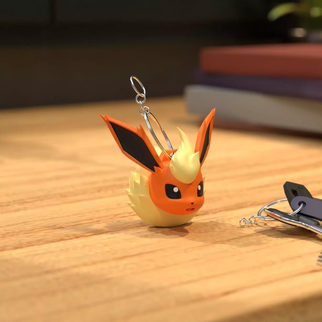 flareon keychain 3D print model_0