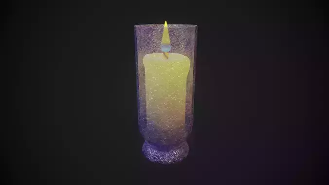 Small candle 3 PBR