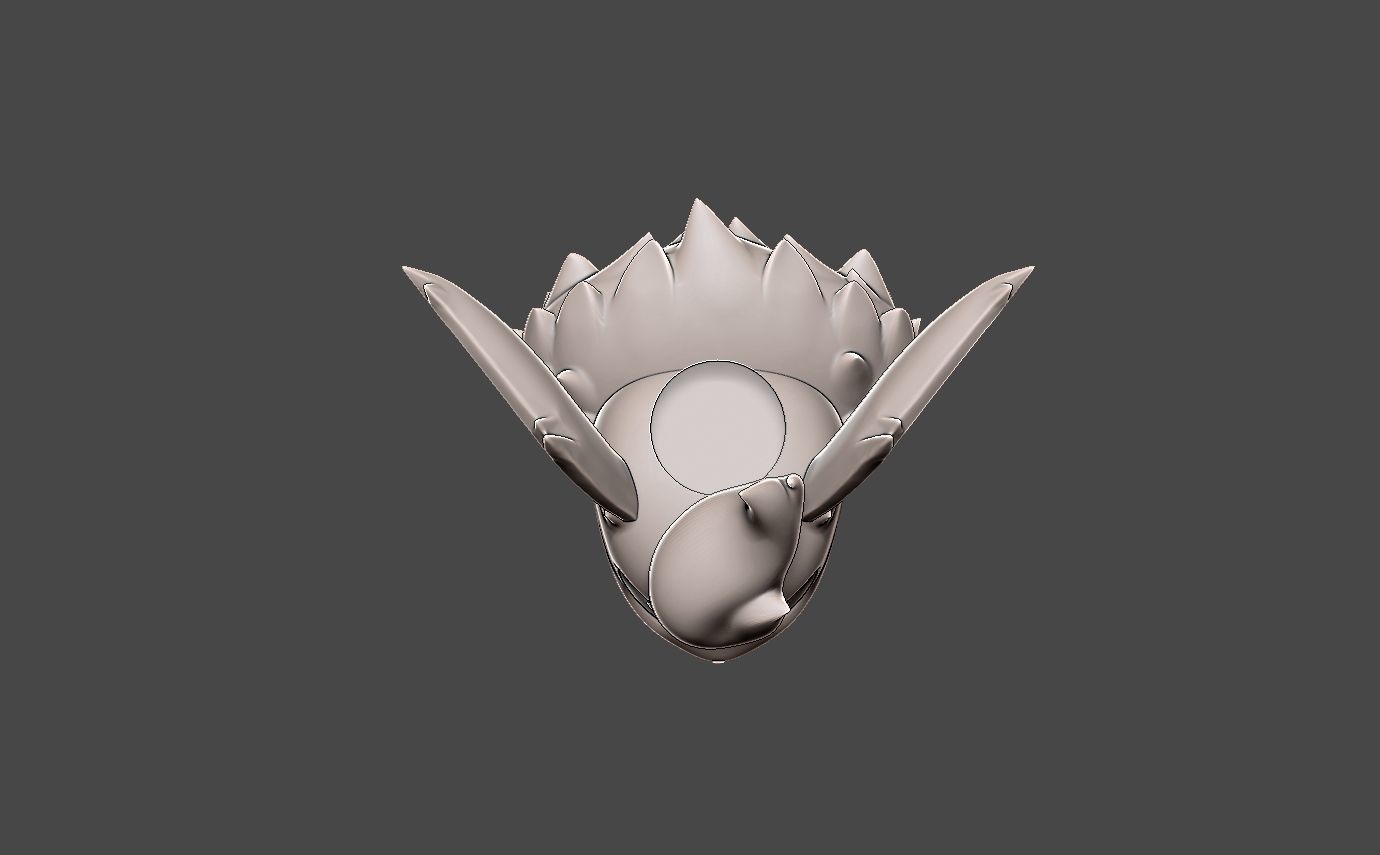 flareon plant vase 3D print model_4