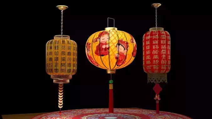 Chinese  red lantern 