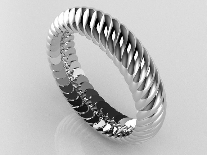 spiral ring 3D print model