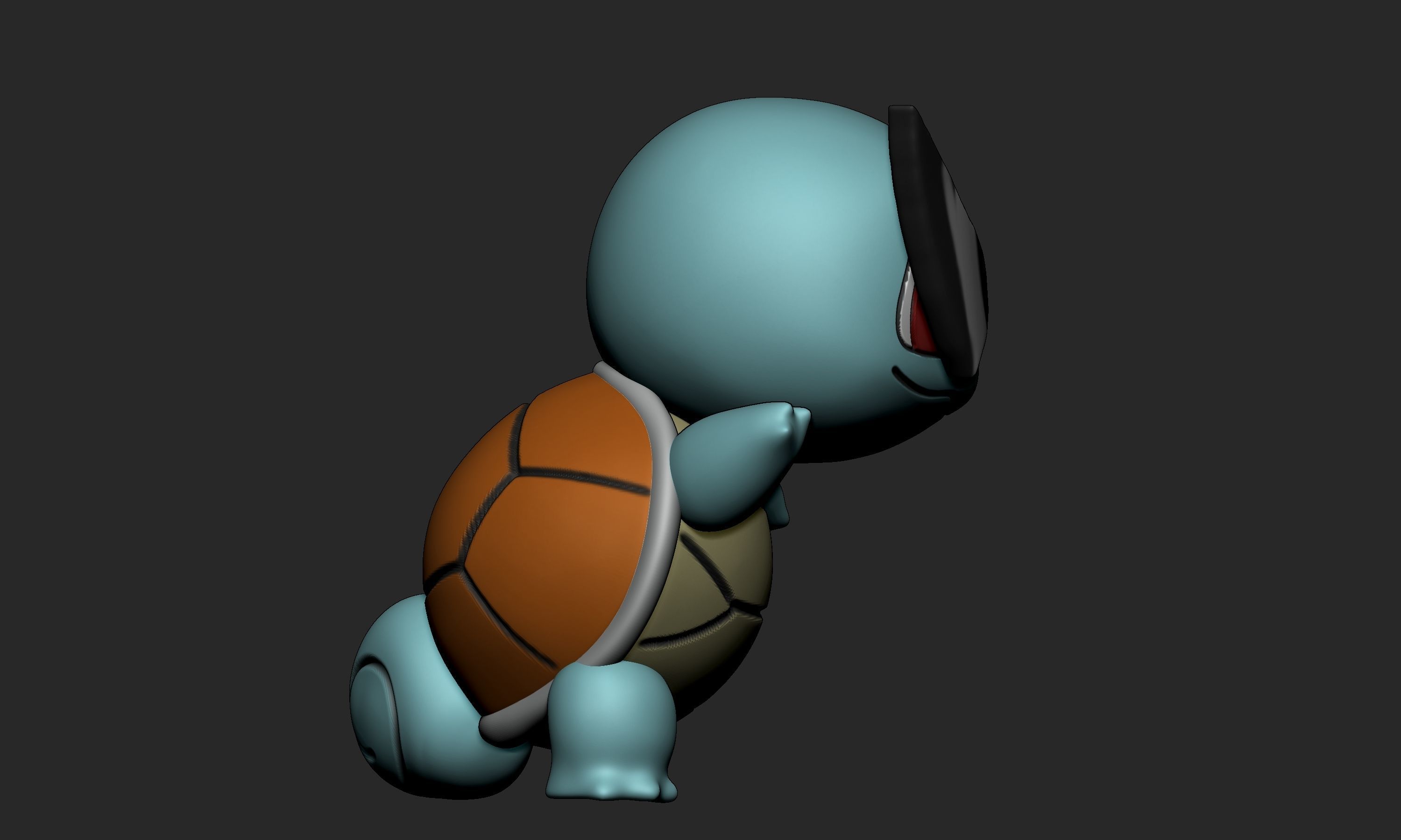 CHIBI POKEMON - SQUIRTLE SQUAD LEADER Free 3D print model_4