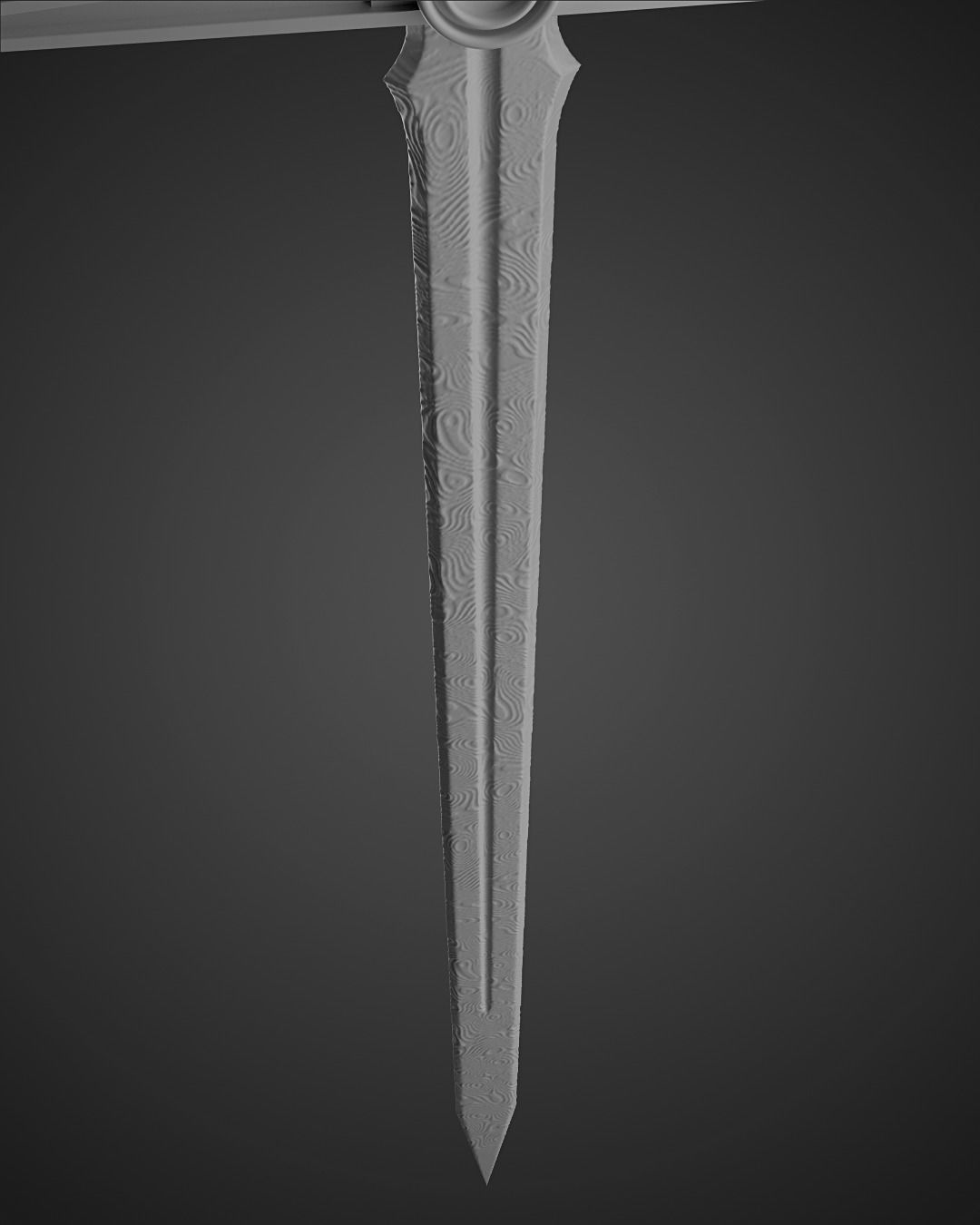 All Black the Necrosword 3D print model_4