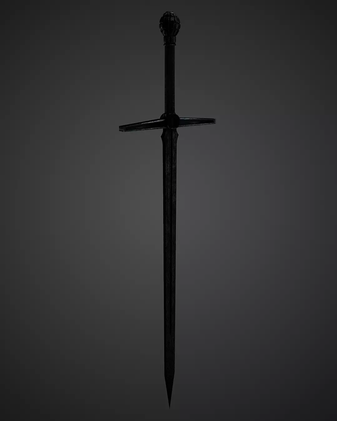 All Black the Necrosword 3D print model_0