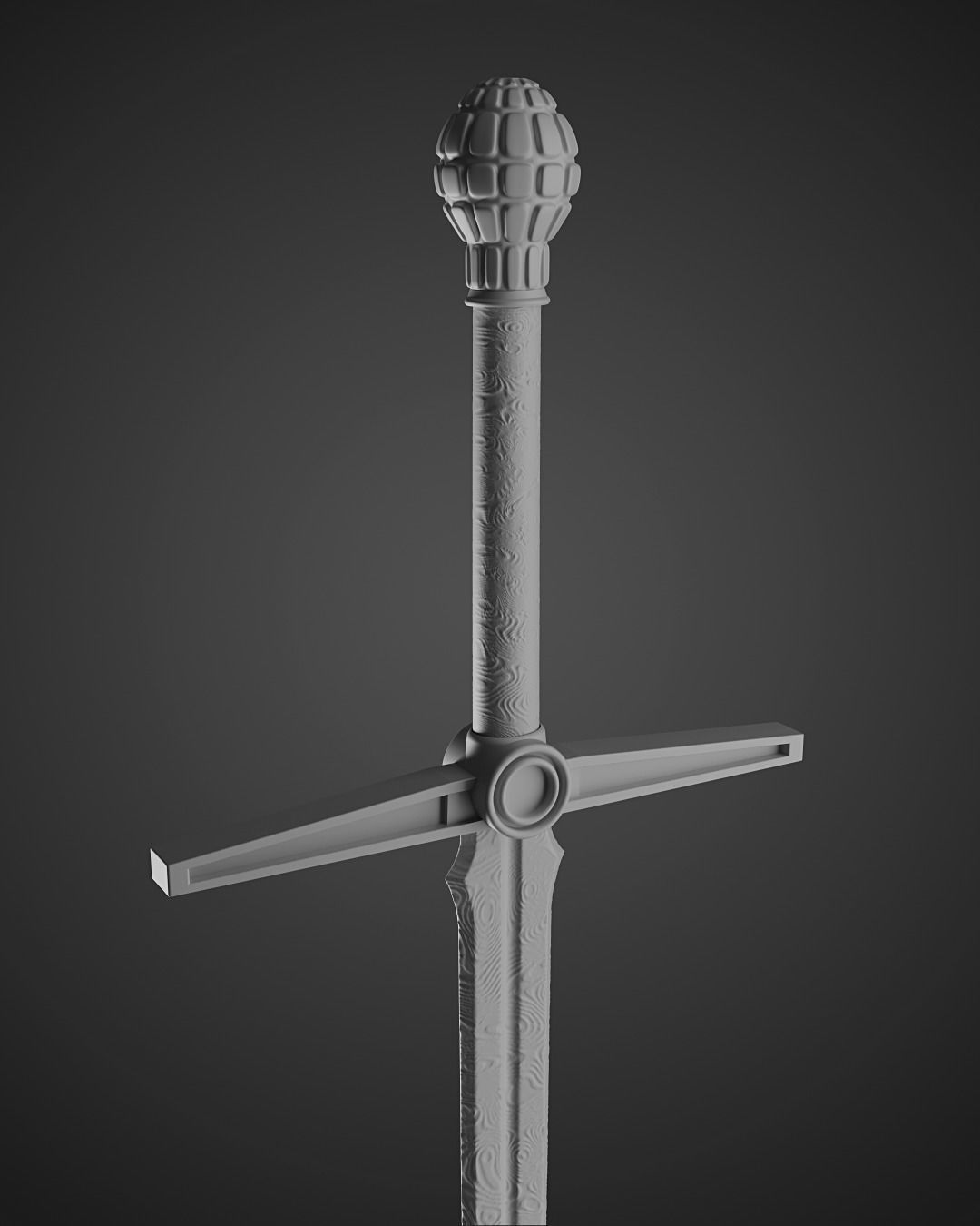 All Black the Necrosword 3D print model_3