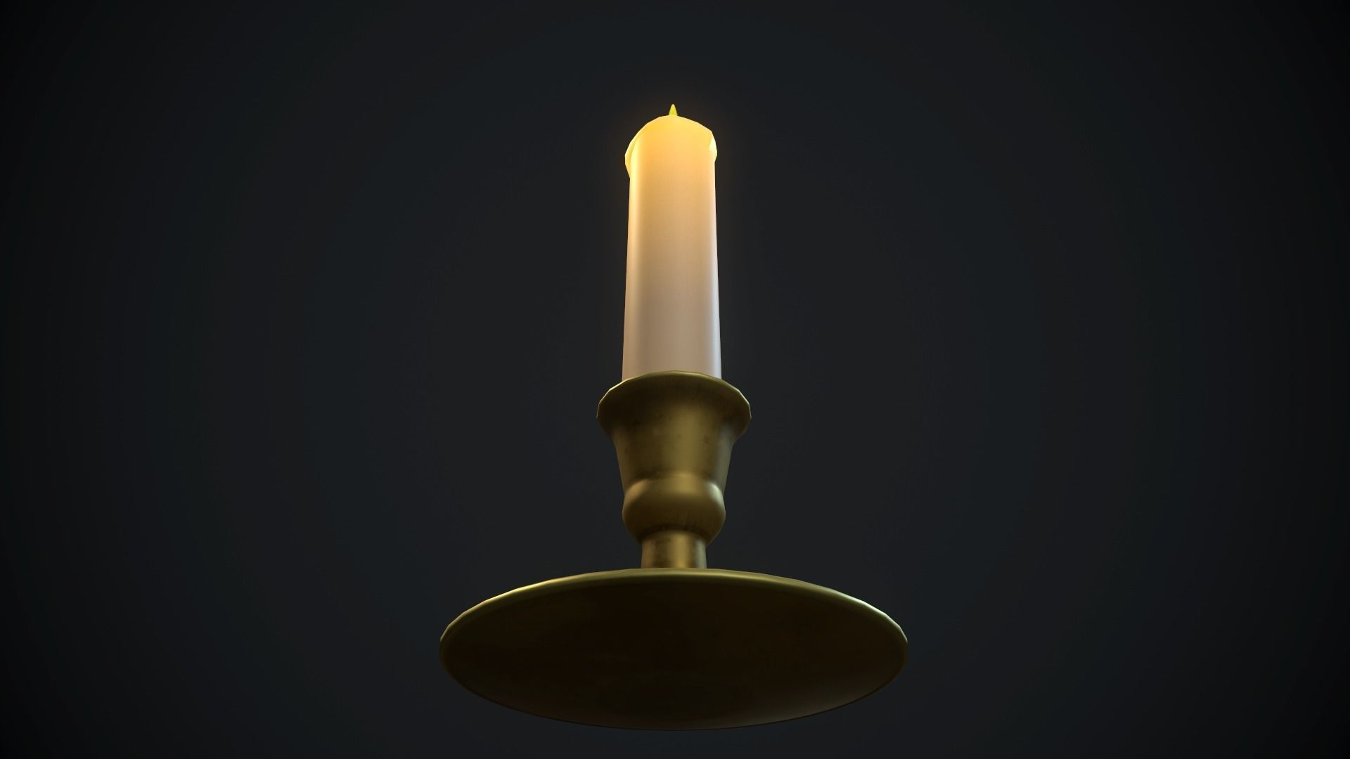 candle set 1 PBR Low-poly 3D model_21