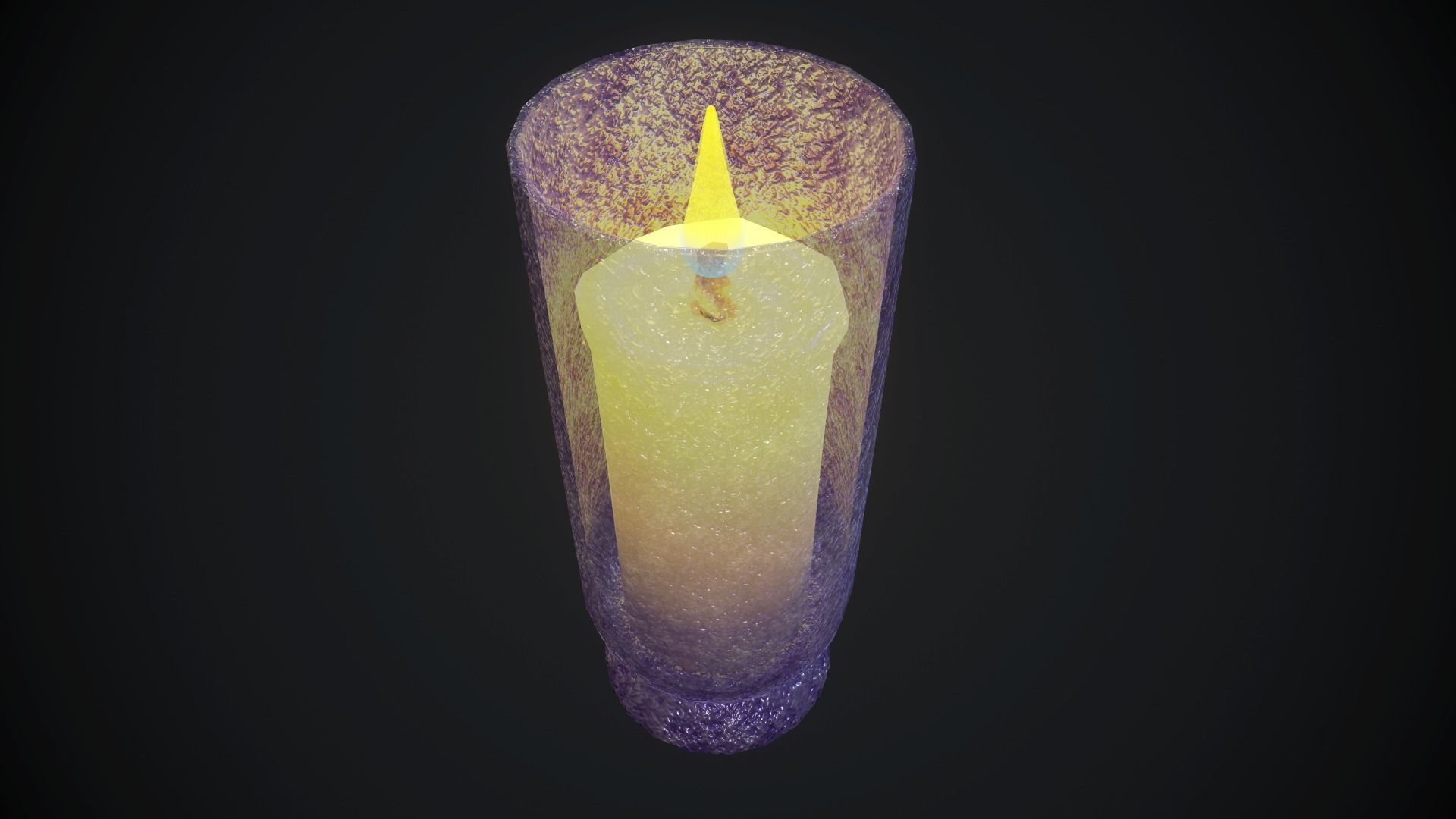 candle set 1 PBR Low-poly 3D model_17