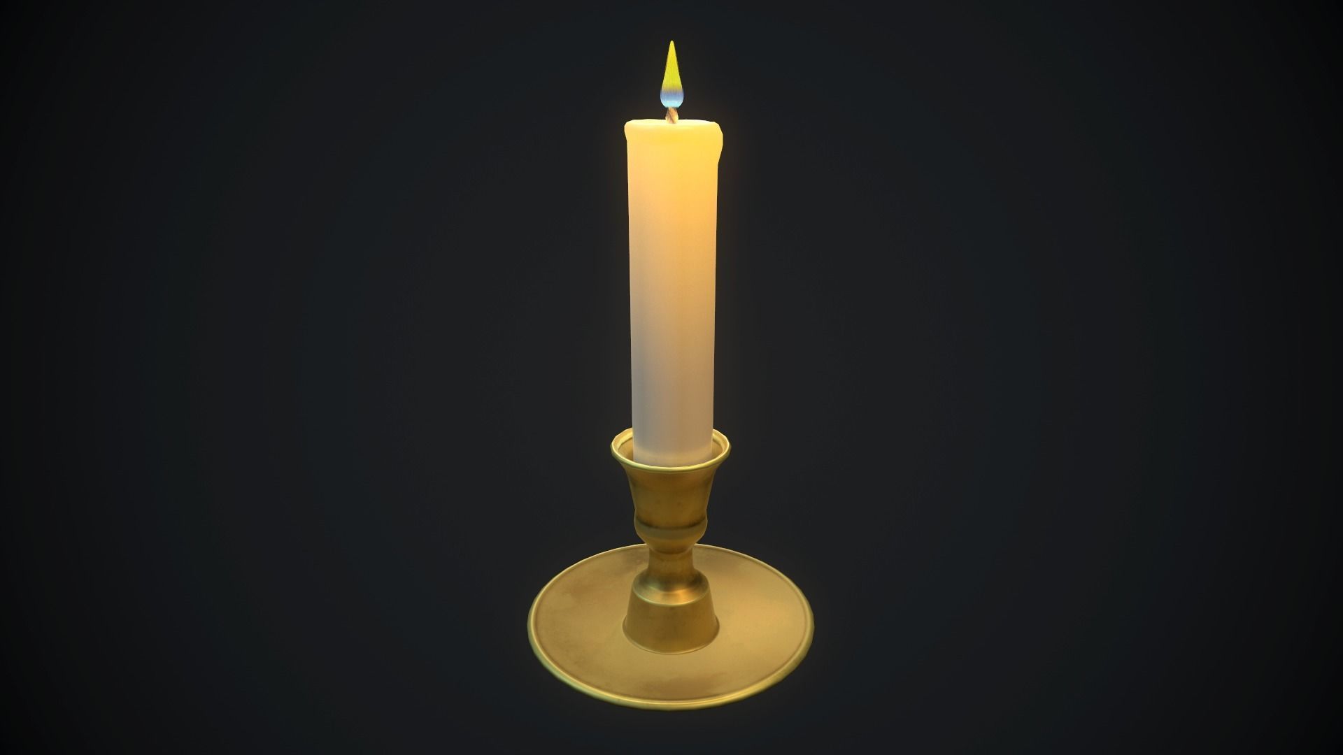 candle set 1 PBR Low-poly 3D model_20