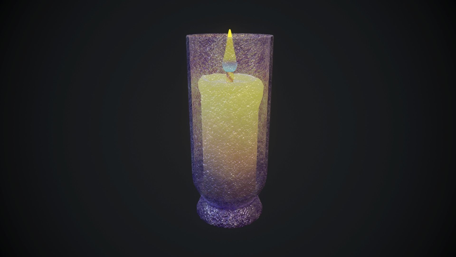 candle set 1 PBR Low-poly 3D model_15