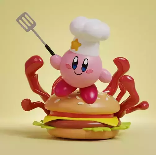 KIRBY BURGER FIGURE