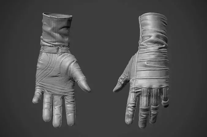 Kylo Ren style leather gloves