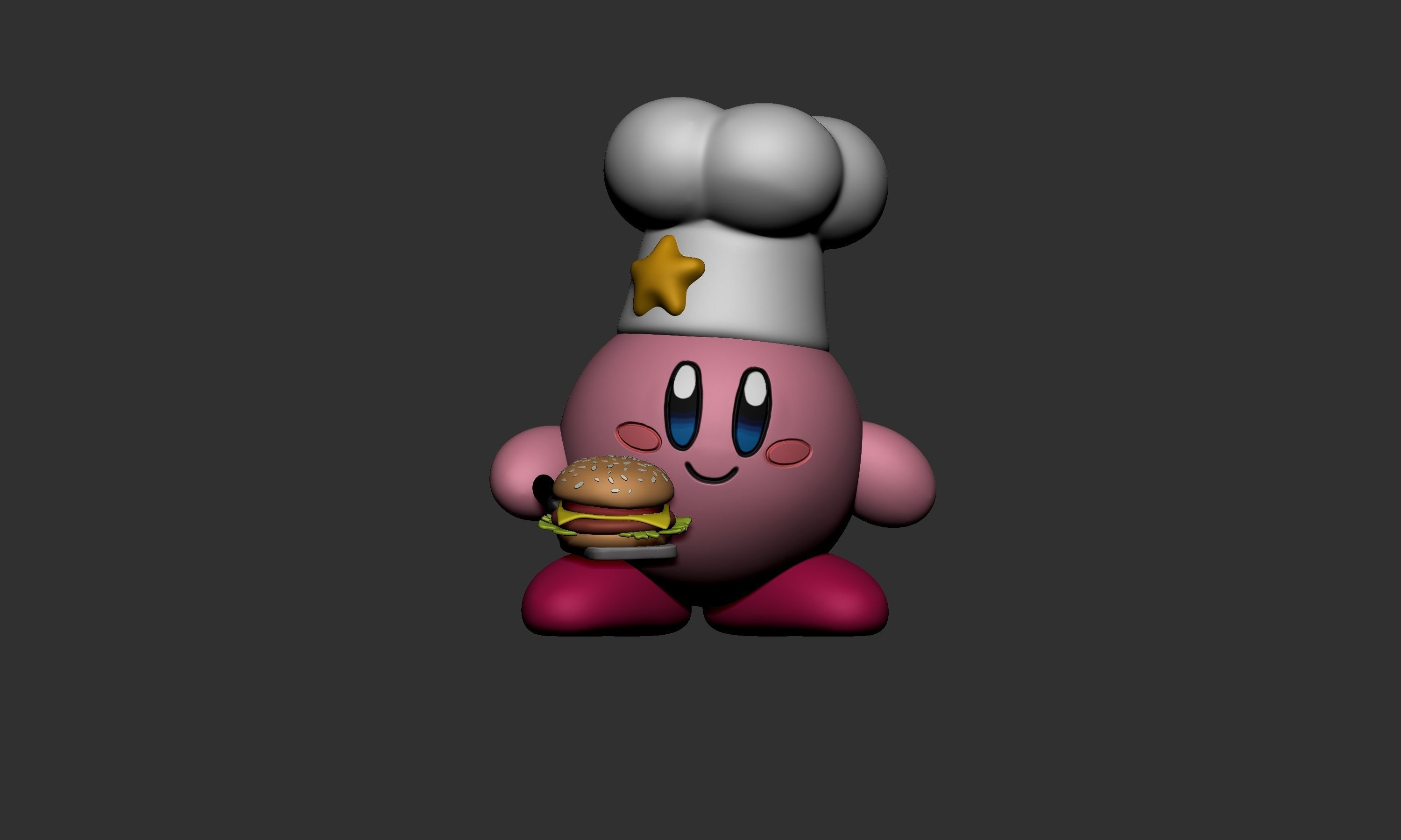 CHEF KIRBY 3D print model_1