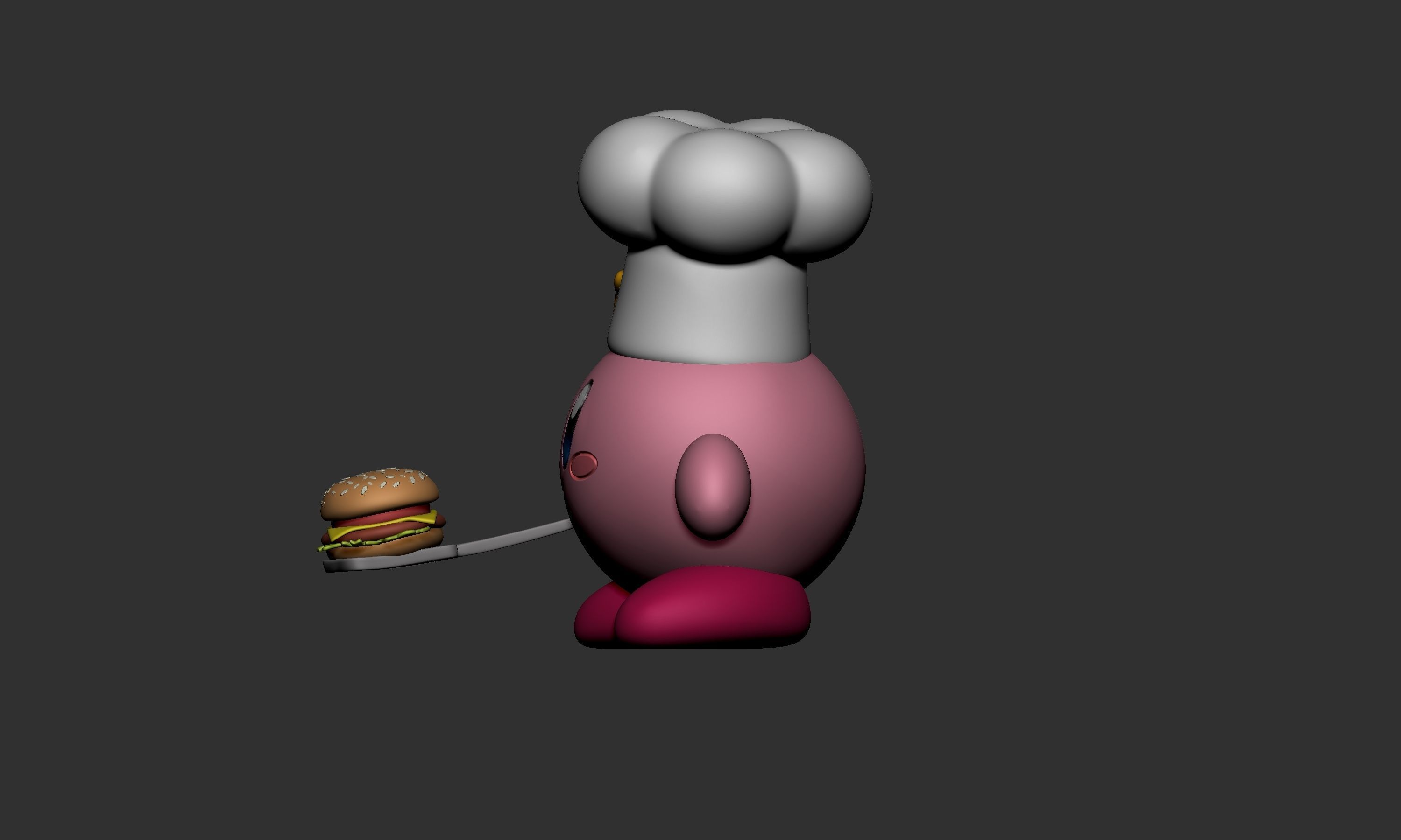 CHEF KIRBY 3D print model_2