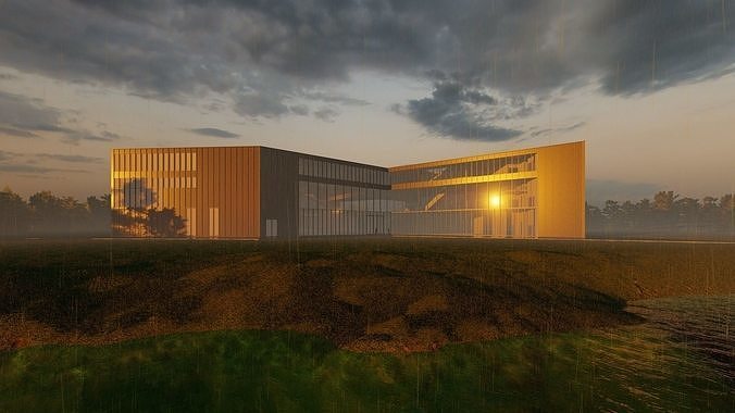 Alexis de Tocqueville library 3D model