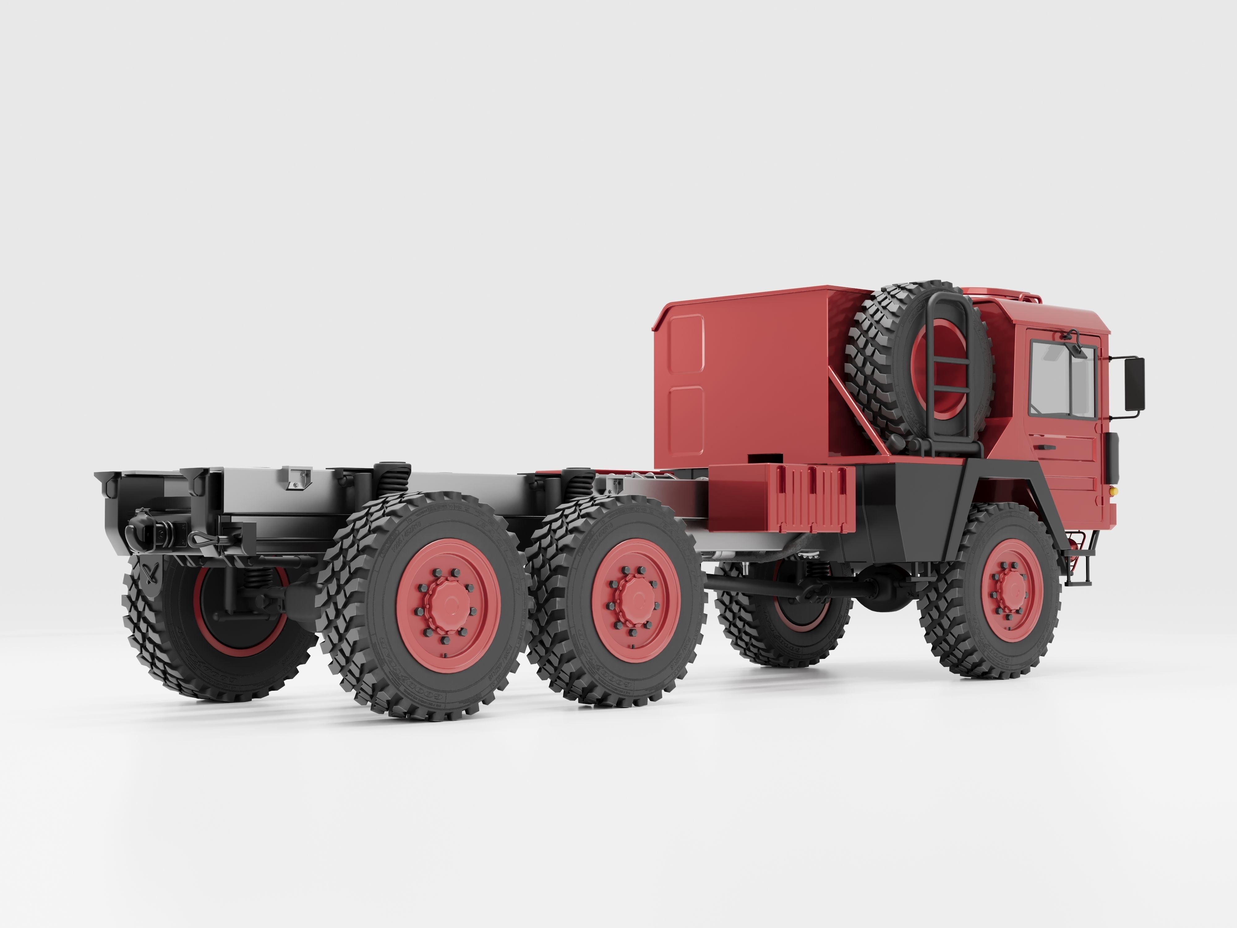 Man Kat1 3D Model - 4x4 and 6x6 Trucks 3D model_8