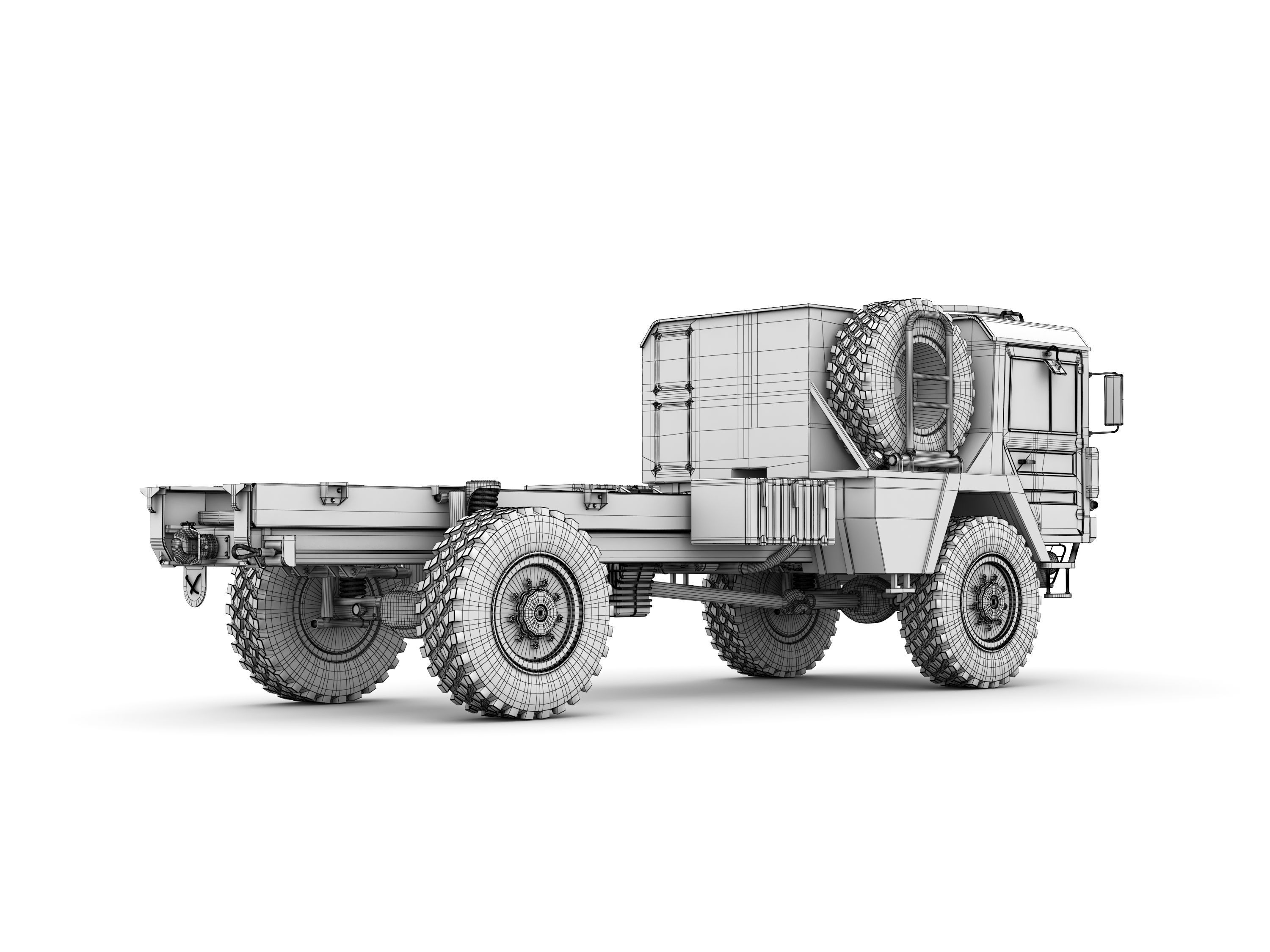 Man Kat1 3D Model - 4x4 and 6x6 Trucks 3D model_19