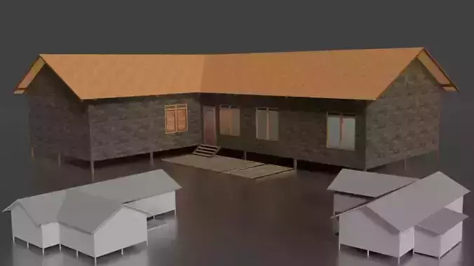 Rumah Kayu Panggung 021 FBX