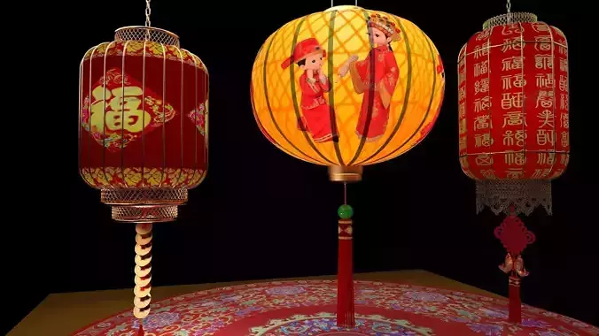 Chinese  red lantern 